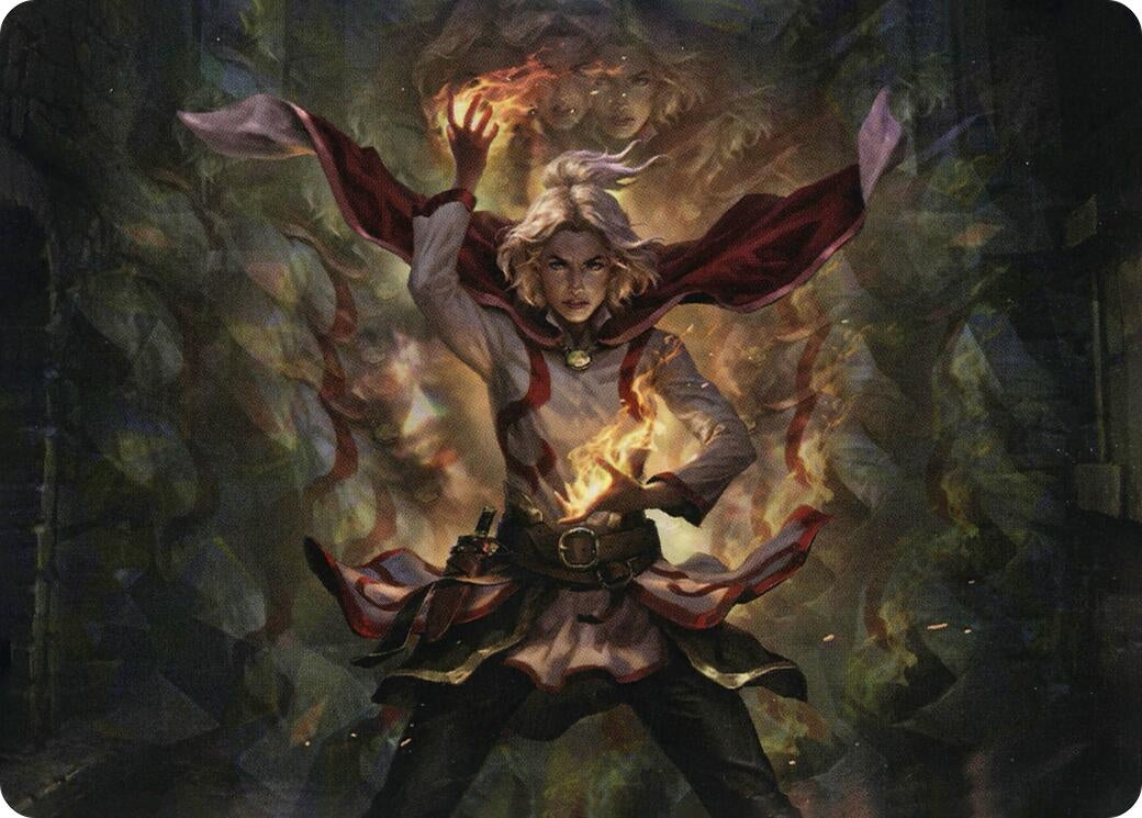Image for Delina, Wild Mage Art Card (31) (Art Series: Adventures in the Forgotten Realms) - Magic: The Gathering