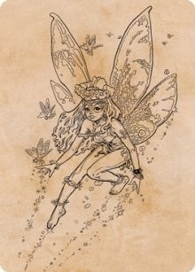 Image for Pixie Guide (Showcase) Art Card (78) (Art Series: Adventures in the Forgotten Realms) - Magic: The Gathering