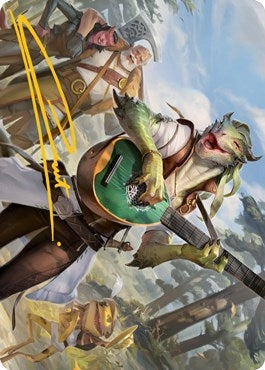 Image for Wandering Troubadour Art Card (Gold-Stamped Signature) (64) (Art Series: Adventures in the Forgotten Realms) - Magic: The Gathering