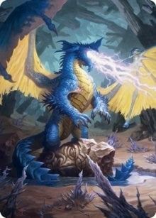 Image for Blue Dragon Art Card (73) (Art Series: Adventures in the Forgotten Realms) - Magic: The Gathering