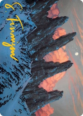 Image for Mountain (59/81) Art Card (Gold-Stamped Signature) (59) (Art Series: Adventures in the Forgotten Realms) - Magic: The Gathering