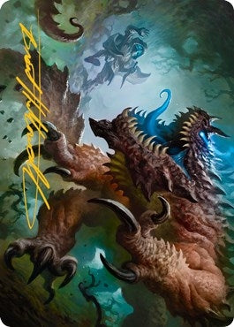 Image for Basilisk Art Card (Gold-Stamped Signature) (9) (Art Series: Adventures in the Forgotten Realms) - Magic: The Gathering