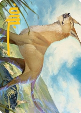 Image for Blink Dog Art Card (Gold-Stamped Signature) (20) (Art Series: Adventures in the Forgotten Realms) - Magic: The Gathering