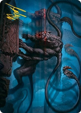 Image for Displacer Beast Art Card (Gold-Stamped Signature) (8) (Art Series: Adventures in the Forgotten Realms) - Magic: The Gathering
