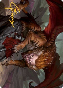 Image for Manticore Art Card (Gold-Stamped Signature) (6) (Art Series: Adventures in the Forgotten Realms) - Magic: The Gathering