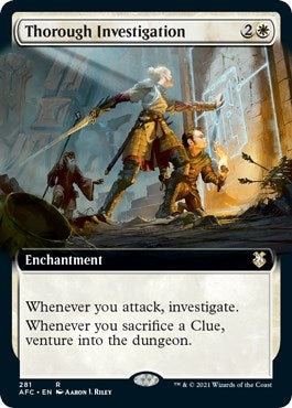 Image for Thorough Investigation (Extended Art) (281) (Commander: Adventures in the Forgotten Realms) - Magic: The Gathering