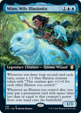 Image for Minn, Wily Illusionist (Extended Art) (285) (Commander: Adventures in the Forgotten Realms) - Magic: The Gathering