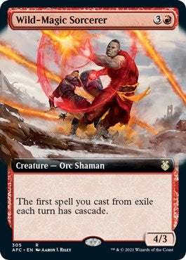 Image for Wild-Magic Sorcerer (Extended Art) (305) (Commander: Adventures in the Forgotten Realms) - Magic: The Gathering