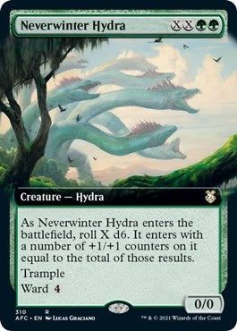 Image for Neverwinter Hydra (Extended Art) (310) (Commander: Adventures in the Forgotten Realms) - Magic: The Gathering