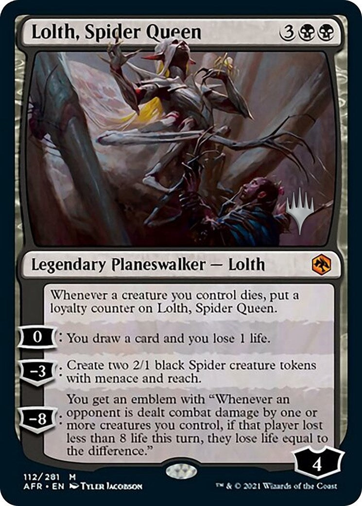 Image for Lolth, Spider Queen (112) (Promo Pack: Adventures in the Forgotten Realms) - Magic: The Gathering
