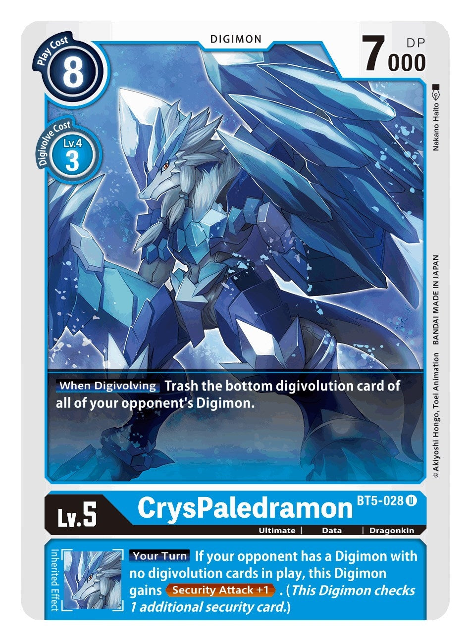 Image for CrysPaledramon (BT5-028 U) (Battle of Omni) - Digimon Card Game