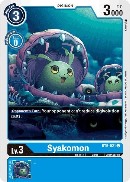 Image for Syakomon (BT5-021 C) (Battle of Omni) - Digimon Card Game