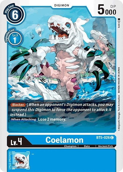 Image for Coelamon (BT5-026 C) (Battle of Omni) - Digimon Card Game