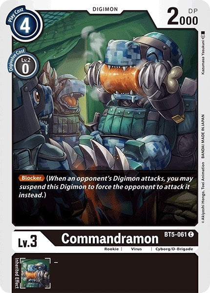 Image for Commandramon (BT5-061 C) (Battle of Omni) - Digimon Card Game