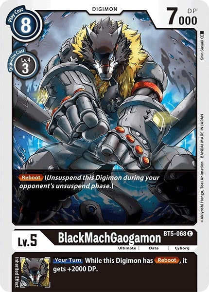 Image for BlackMachGaogamon (BT5-068 C) (Battle of Omni) - Digimon Card Game