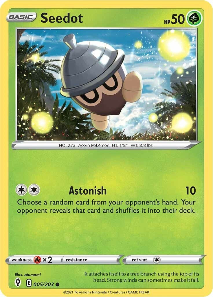 Image for Seedot (005/203) (SWSH07: Evolving Skies) - Pokemon