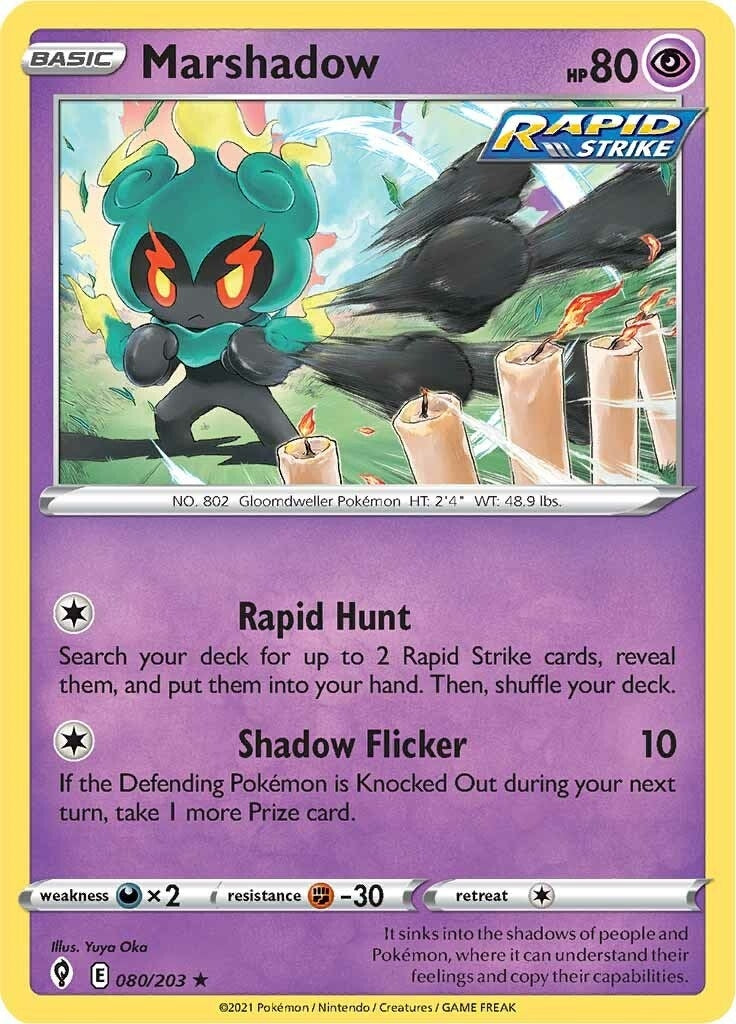 Image for Marshadow (080/203) (SWSH07: Evolving Skies) - Pokemon