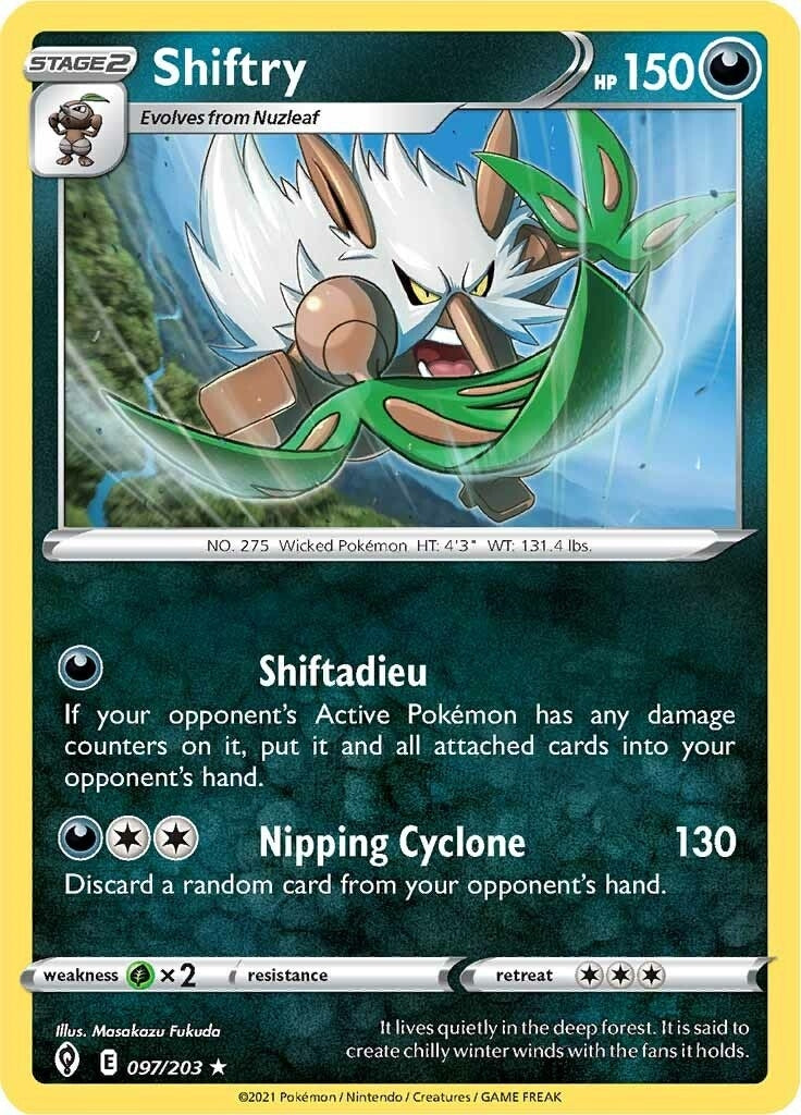 Image for Shiftry (097/203) (SWSH07: Evolving Skies) - Pokemon