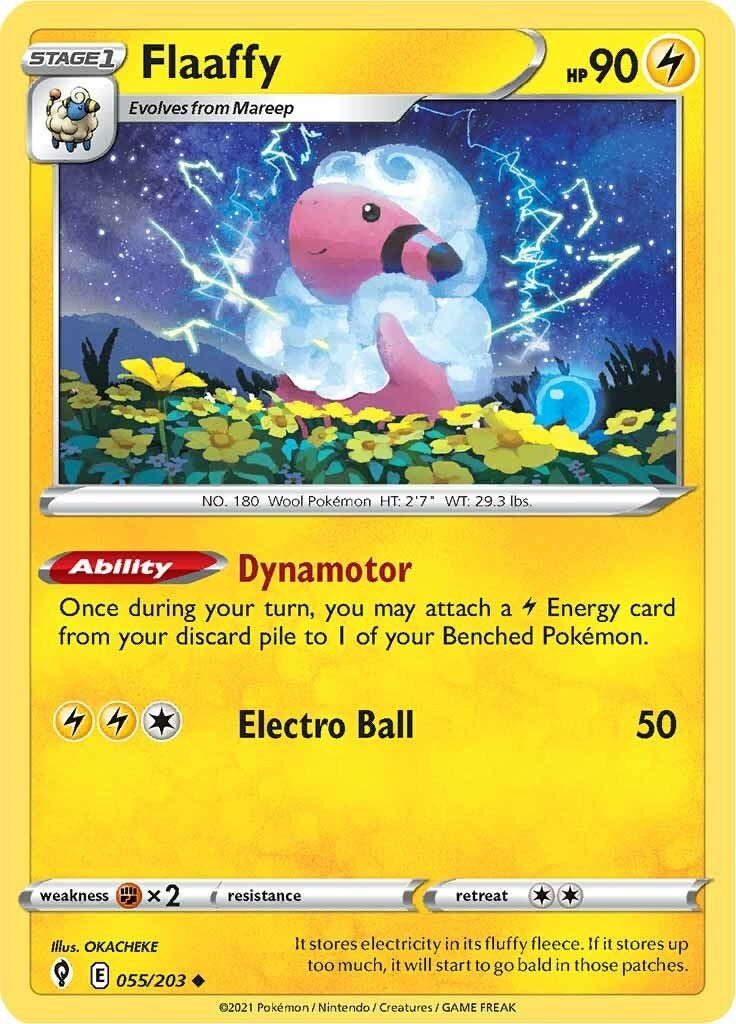 Image for Flaaffy (055/203) (SWSH07: Evolving Skies) - Pokemon