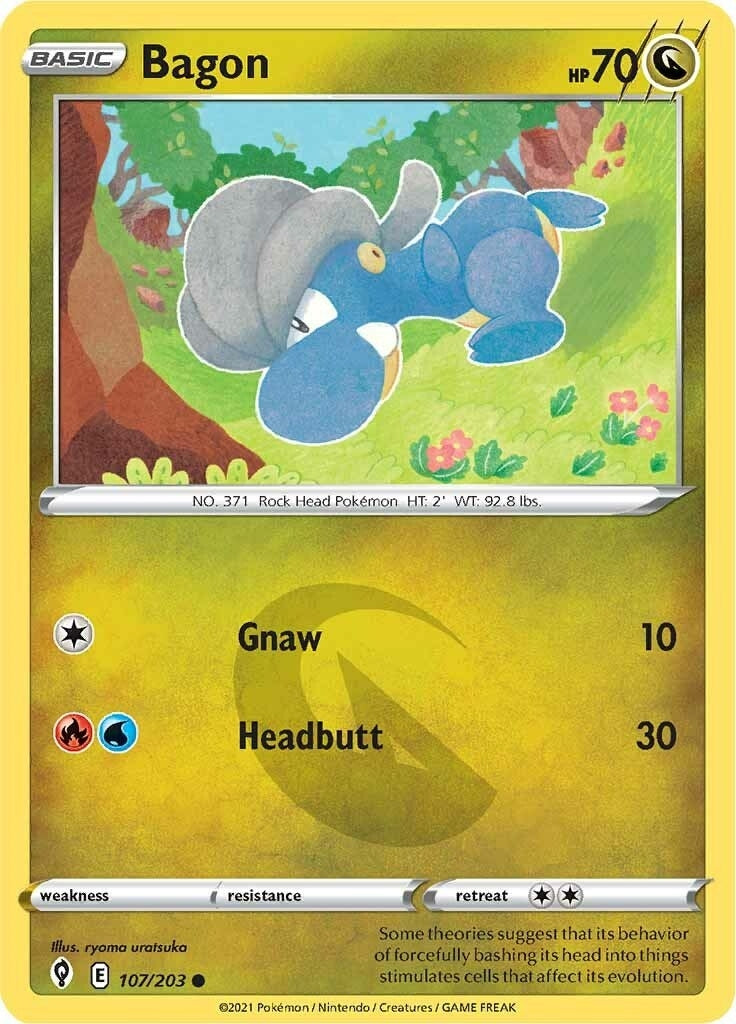 Image for Bagon (107/203) (SWSH07: Evolving Skies) - Pokemon