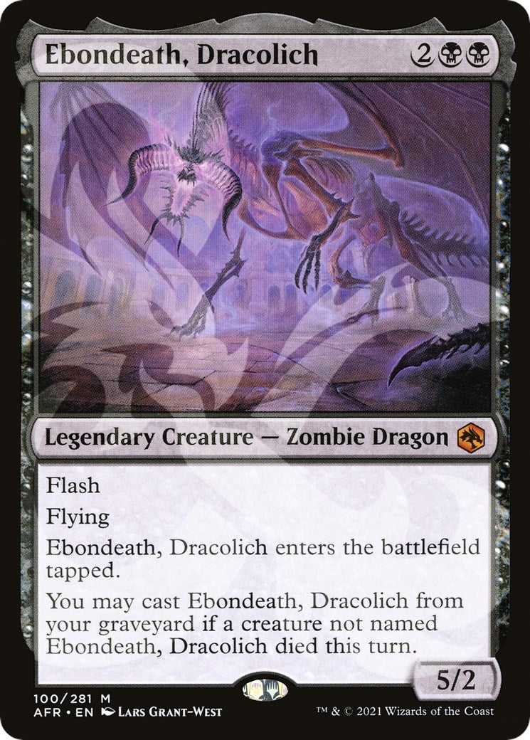 Image for Ebondeath, Dracolich (100) (AFR Ampersand Promos) - Magic: The Gathering