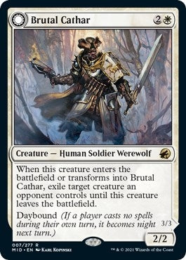 Image for Brutal Cathar (7) (Innistrad: Midnight Hunt) - Magic: The Gathering