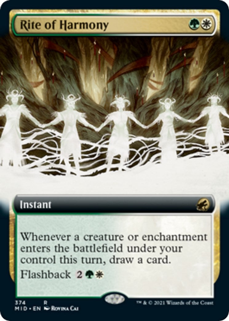 Image for Rite of Harmony (Extended Art) (374) (Innistrad: Midnight Hunt) - Magic: The Gathering