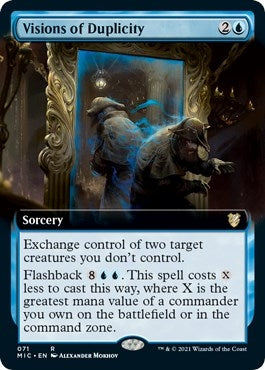 Image for Visions of Duplicity (Extended Art) (71) (Commander: Innistrad: Midnight Hunt) - Magic: The Gathering