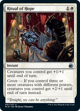 Image for Ritual of Hope (31) (Innistrad: Midnight Hunt) - Magic: The Gathering