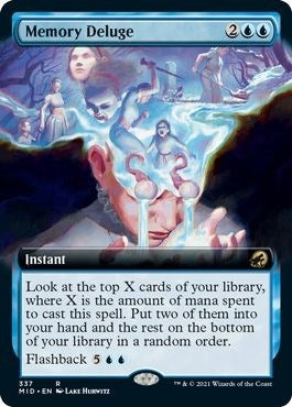 Image for Memory Deluge (Extended Art) (337) (Innistrad: Midnight Hunt) - Magic: The Gathering
