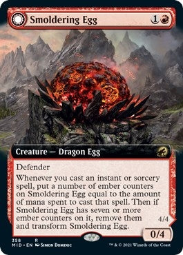 Image for Smoldering Egg (Extended Art) (358) (Innistrad: Midnight Hunt) - Magic: The Gathering