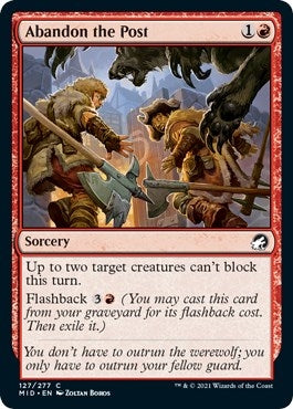 Image for Abandon the Post (127) (Innistrad: Midnight Hunt) - Magic: The Gathering