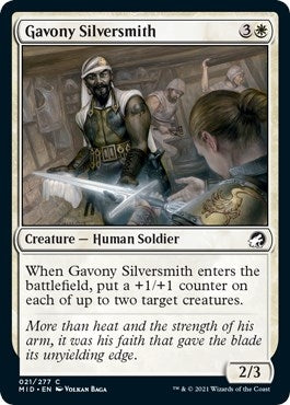 Image for Gavony Silversmith (21) (Innistrad: Midnight Hunt) - Magic: The Gathering