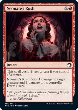 Image for Neonate's Rush (151) (Innistrad: Midnight Hunt) - Magic: The Gathering