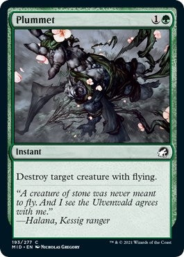 Image for Plummet (193) (Innistrad: Midnight Hunt) - Magic: The Gathering