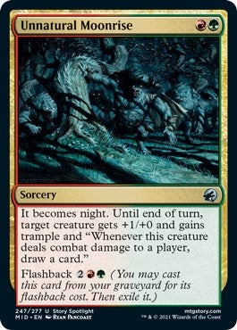 Image for Unnatural Moonrise (247) (Innistrad: Midnight Hunt) - Magic: The Gathering