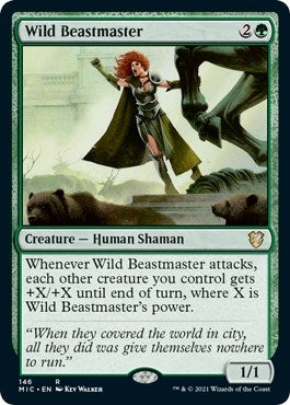 Image for Wild Beastmaster (146) (Commander: Innistrad: Midnight Hunt) - Magic: The Gathering