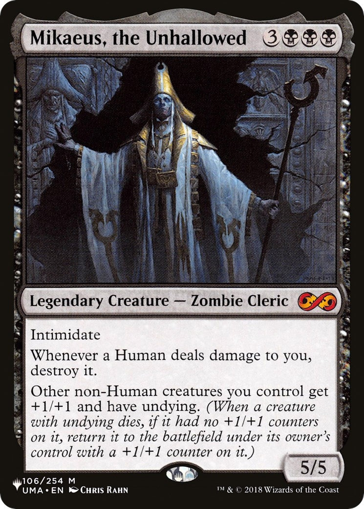 Image for Mikaeus, the Unhallowed (106/254) (The List Reprints) - Magic: The Gathering