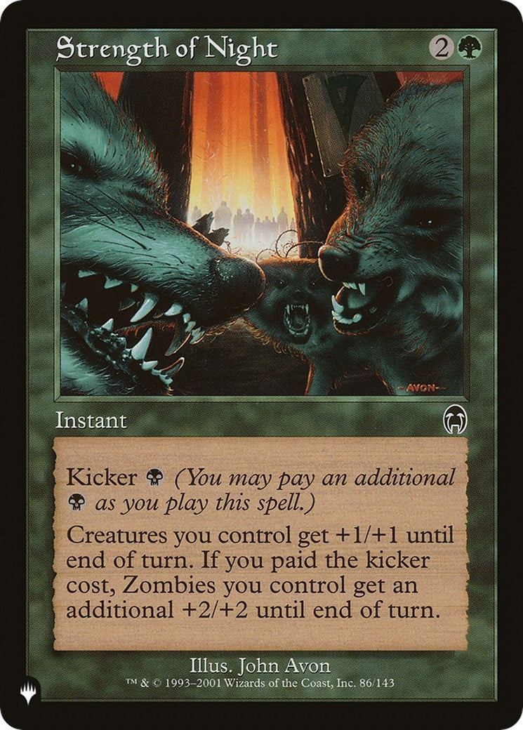 Image for Strength of Night (86/143) (The List Reprints) - Magic: The Gathering