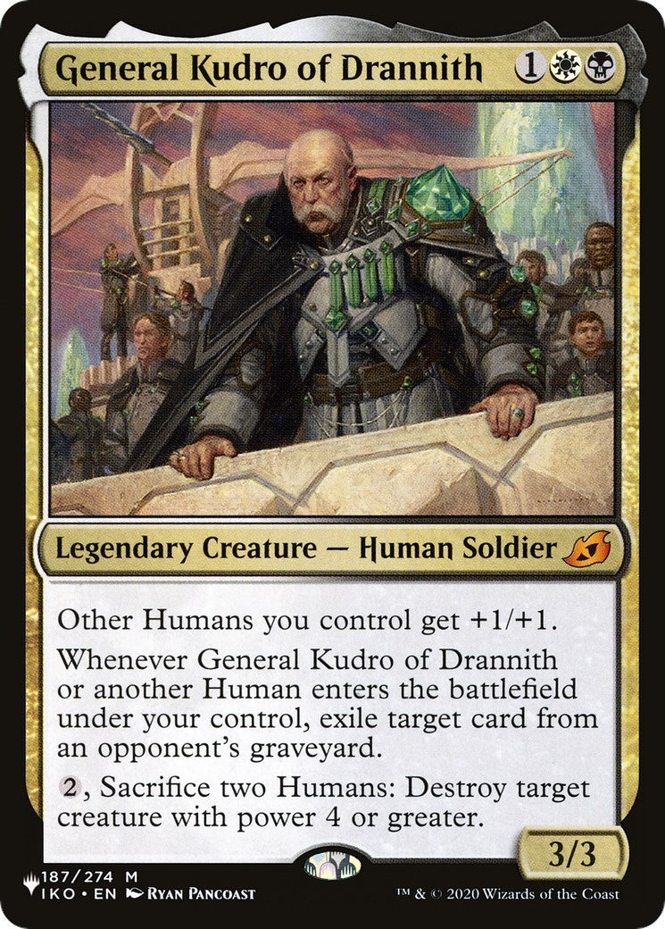 Image for General Kudro of Drannith (187/274) (The List Reprints) - Magic: The Gathering