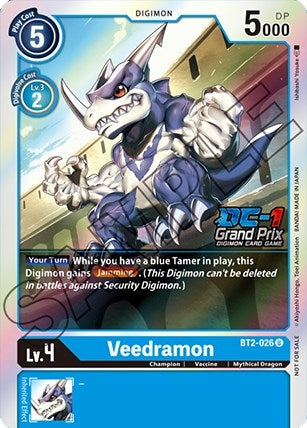 Image for Veedramon (DC-1 Grand Prix) (BT2-026 U) (Release Special Booster 1.5) - Digimon Card Game