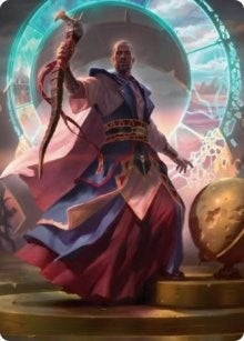Image for Teferi, Who Slows the Sunset Art Card (10) (Art Series: Innistrad: Midnight Hunt) - Magic: The Gathering