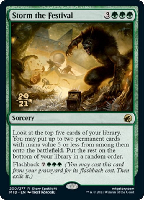 Image for Storm the Festival (200) (Prerelease Cards) - Magic: The Gathering