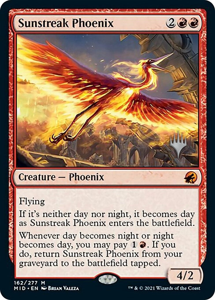 Image for Sunstreak Phoenix (162) (Promo Pack: Innistrad: Midnight Hunt) - Magic: The Gathering