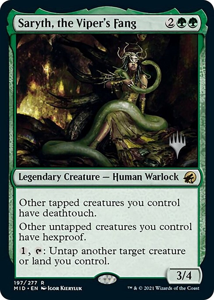 Image for Saryth, the Viper's Fang (197) (Promo Pack: Innistrad: Midnight Hunt) - Magic: The Gathering