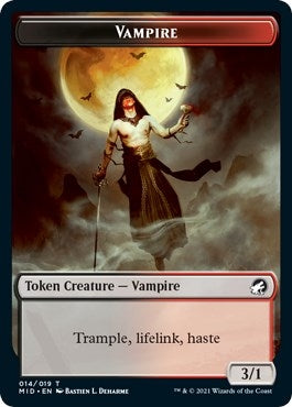 Image for Vampire Token (14) (Innistrad: Midnight Hunt) - Magic: The Gathering
