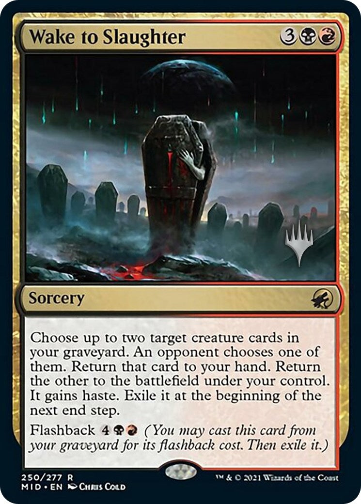 Image for Wake to Slaughter (250) (Promo Pack: Innistrad: Midnight Hunt) - Magic: The Gathering