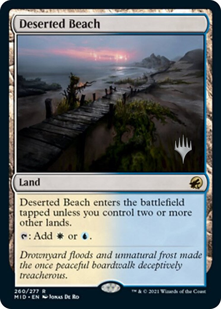 Image for Deserted Beach (260) (Promo Pack: Innistrad: Midnight Hunt) - Magic: The Gathering