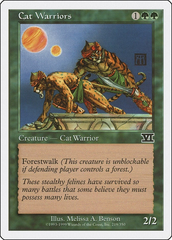 Image for Cat Warriors (219) (Classic Sixth Edition) - Magic: The Gathering