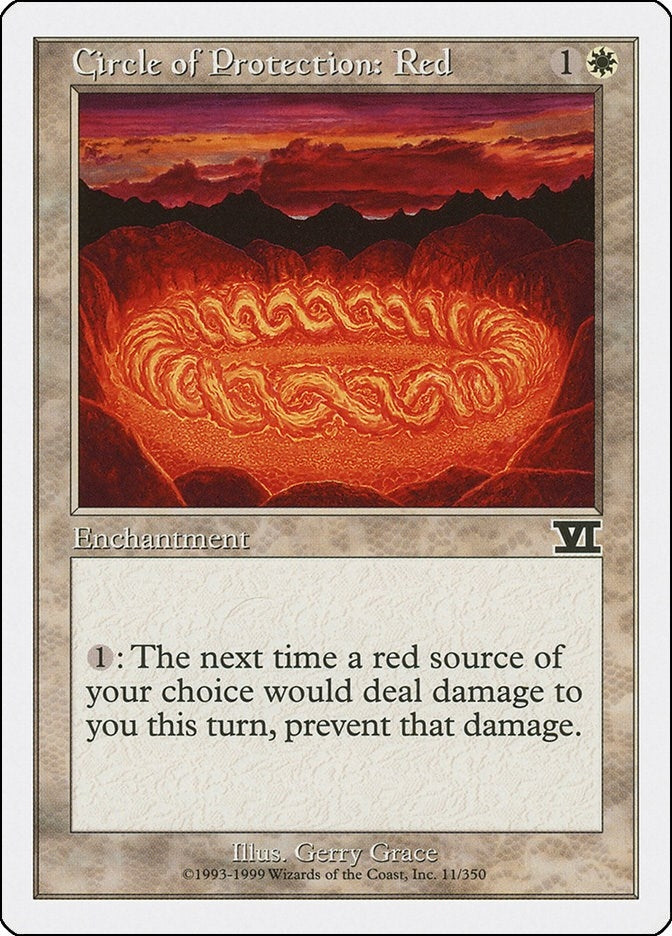 Image for Circle of Protection: Red (11) (Classic Sixth Edition) - Magic: The Gathering